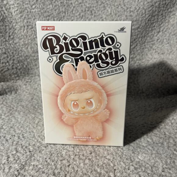 Labubu Big Into Energy Unopened Athentic Box New POPMART Serenity Plush US - Picture 1 of 8